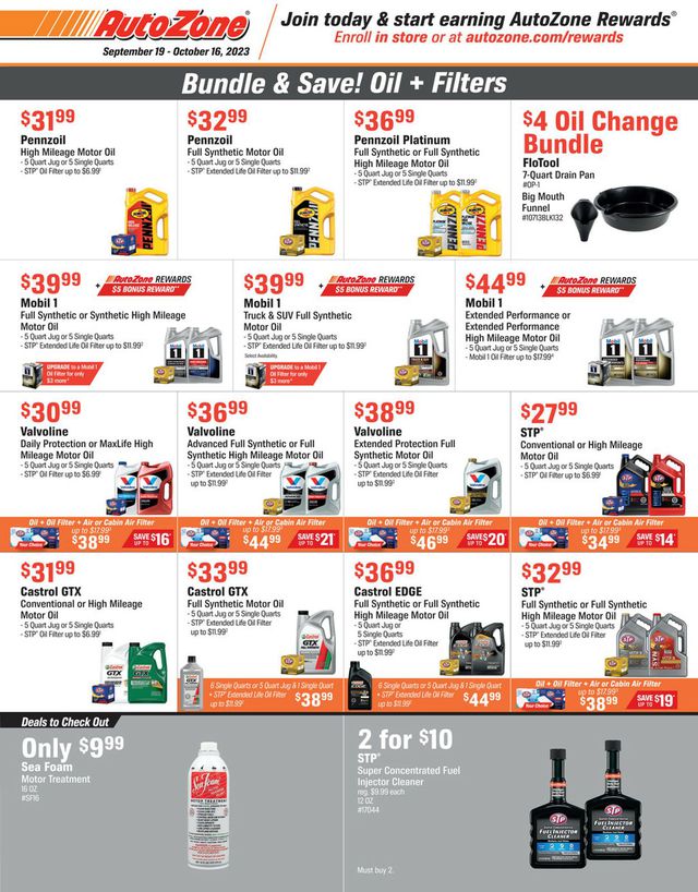Catalogue Autozone from 09/19/2023