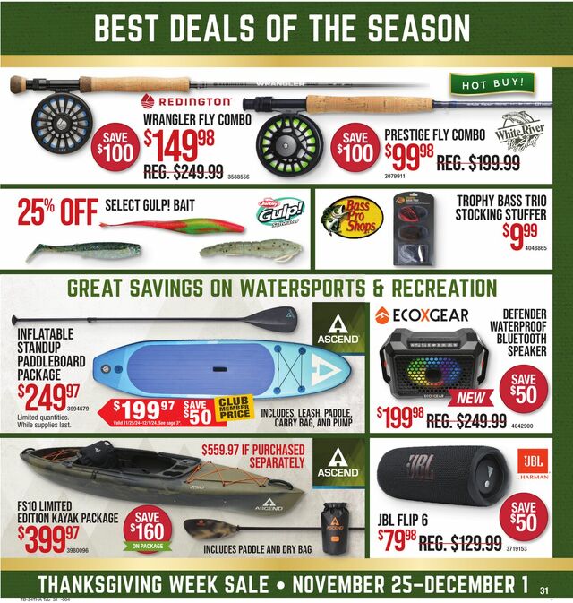 Catalogue Bass Pro from 11/25/2024