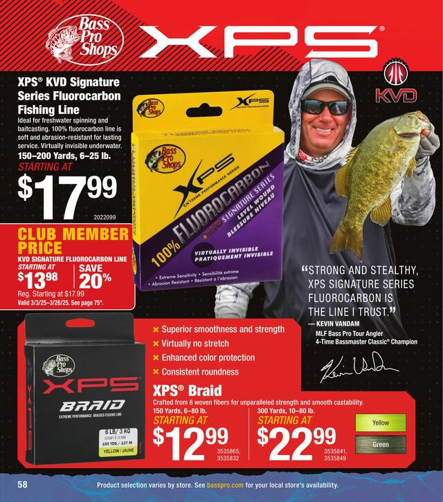 Catalogue Bass Pro from 03/19/2025