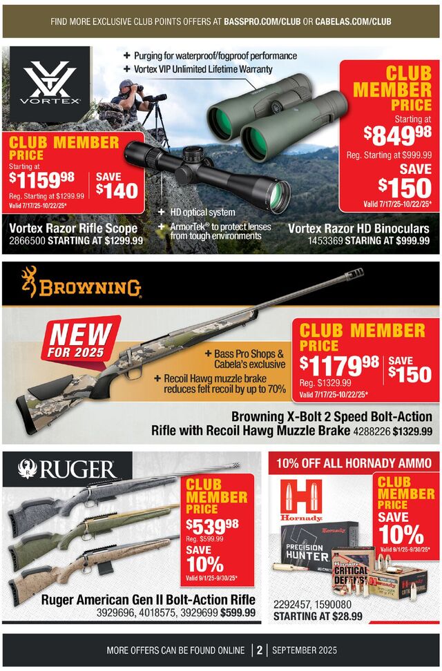 Catalogue Bass Pro from 09/01/2025