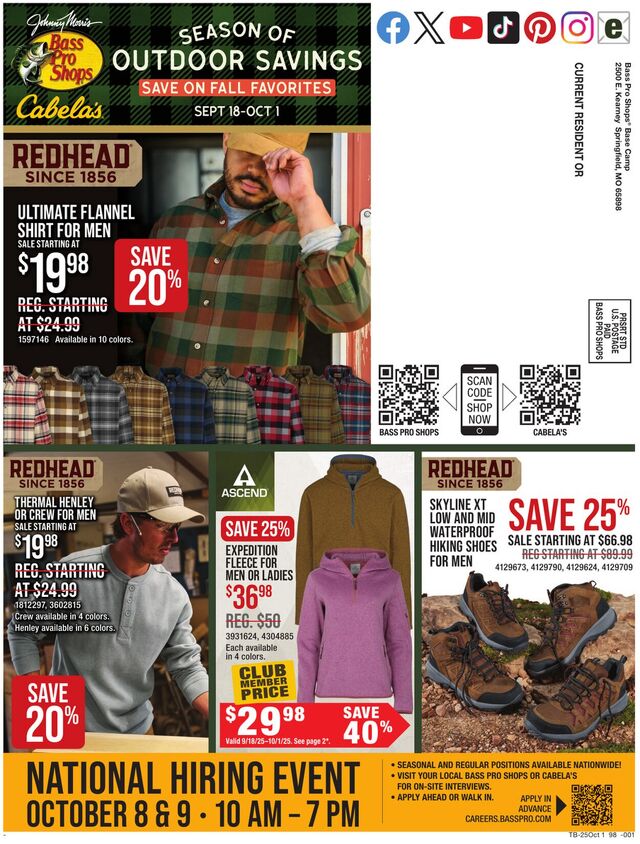 Catalogue Bass Pro from 09/18/2025