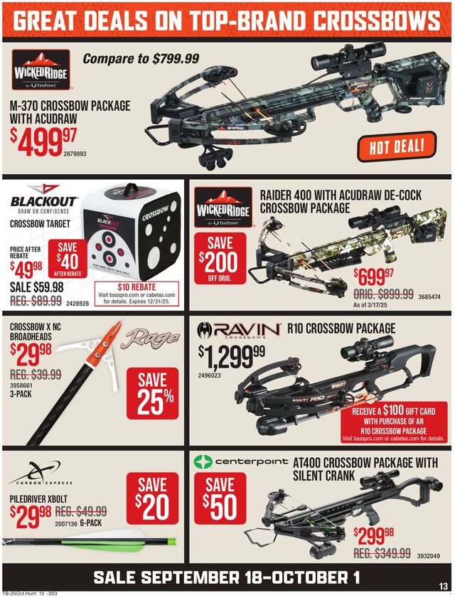 Catalogue Bass Pro from 09/18/2025
