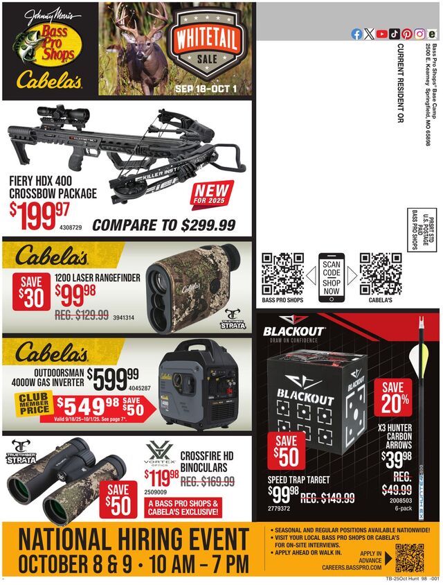 Catalogue Bass Pro from 09/18/2025