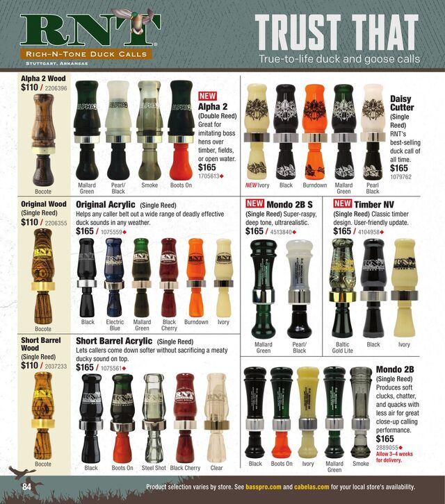 Catalogue Bass Pro from 10/01/2025