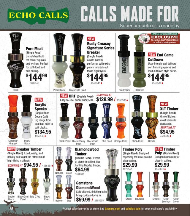 Catalogue Bass Pro from 10/01/2025