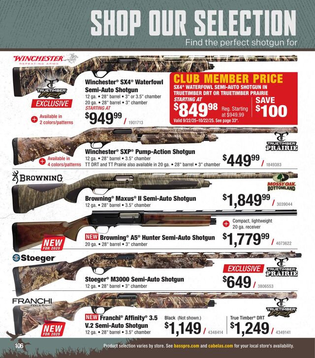 Catalogue Bass Pro from 10/01/2025