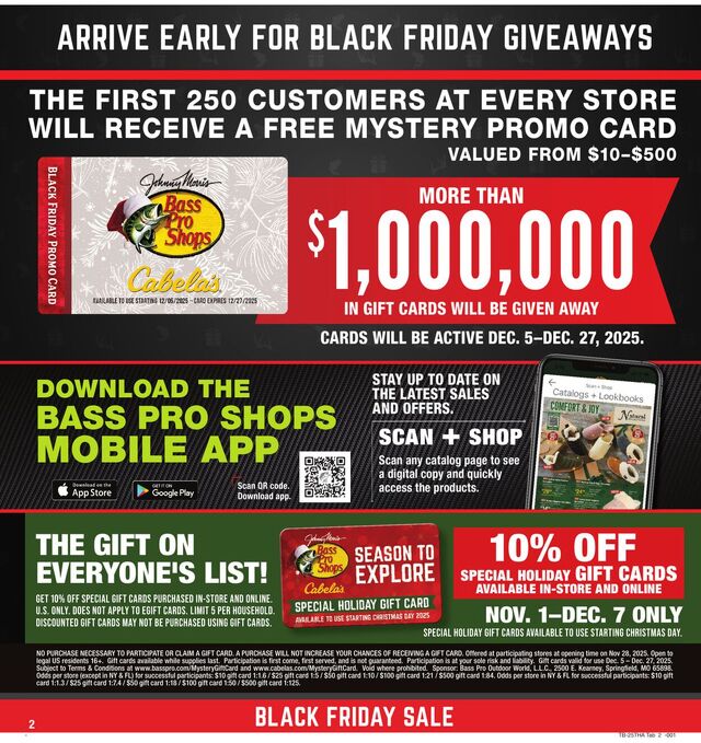 Catalogue Bass Pro from 11/24/2025