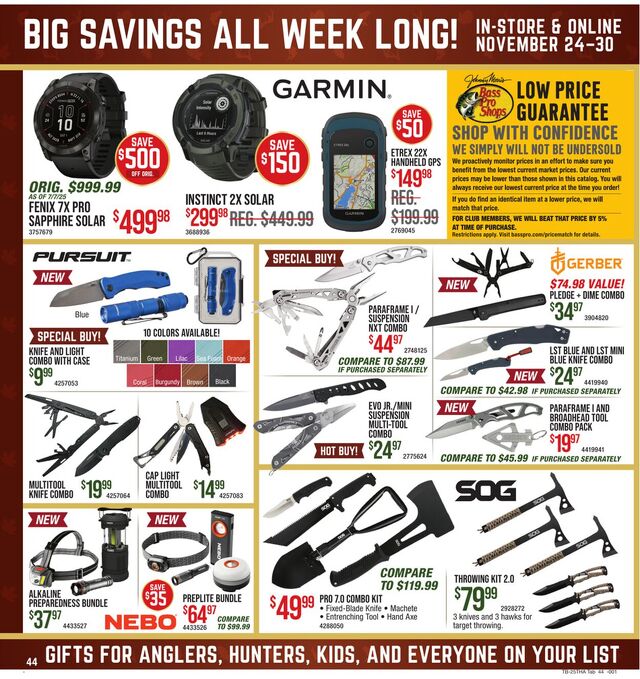 Catalogue Bass Pro from 11/24/2025