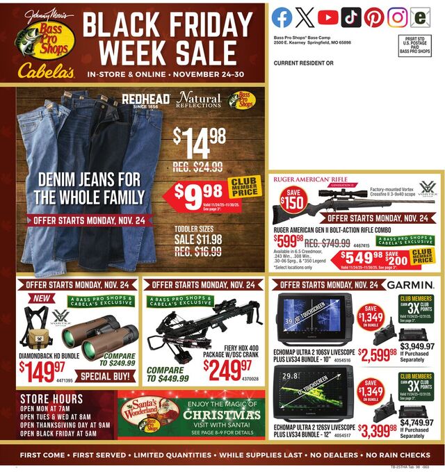 Catalogue Bass Pro from 11/24/2025