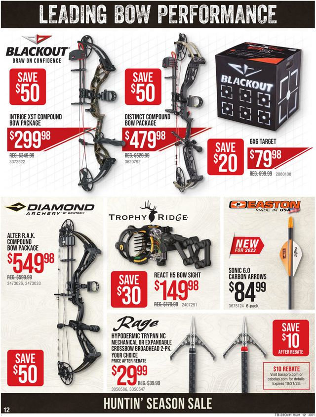 Catalogue Bass Pro from 09/21/2023