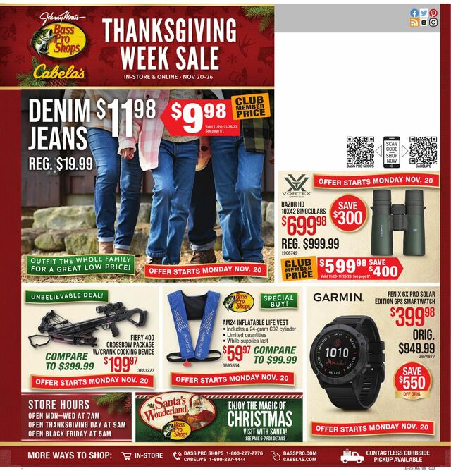 Catalogue Bass Pro from 11/20/2023