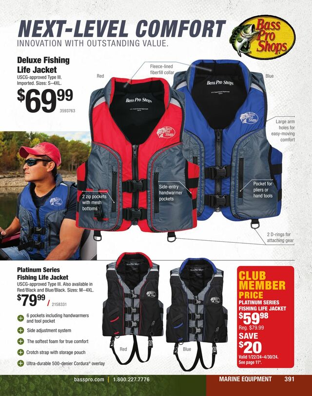 Catalogue Bass Pro from 01/22/2024