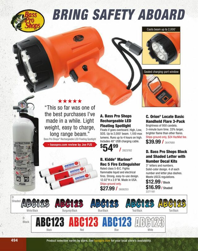 Catalogue Bass Pro from 01/22/2024