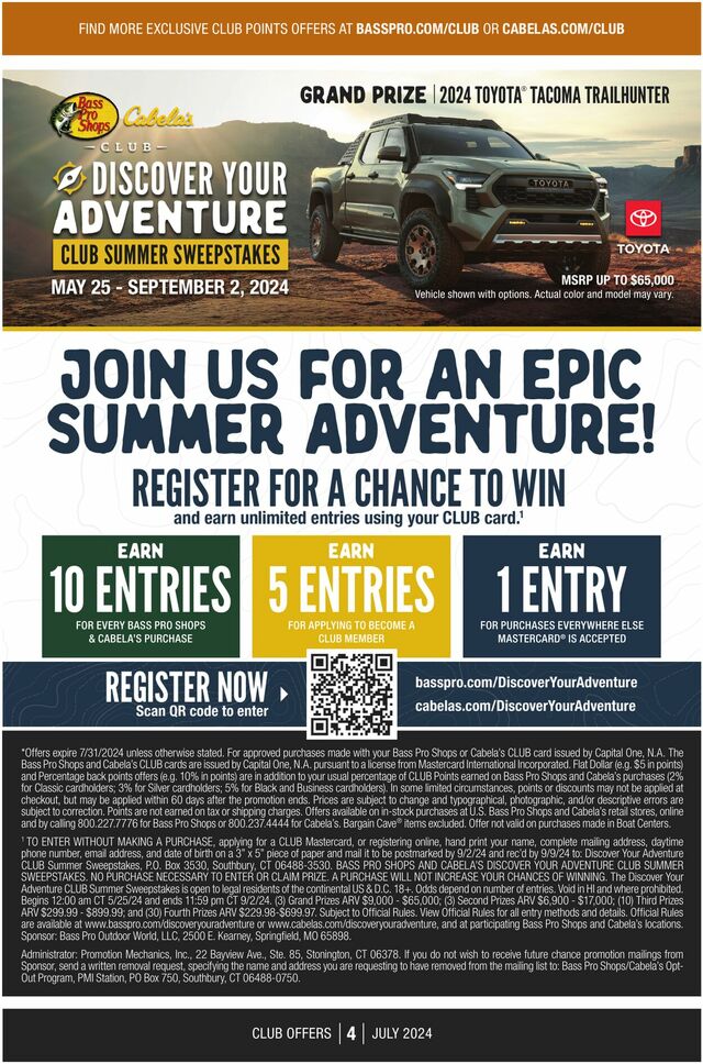 Catalogue Bass Pro from 07/01/2024