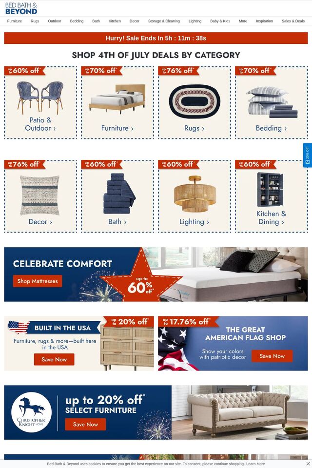 Catalogue Bed Bath and Beyond from 07/07/2025