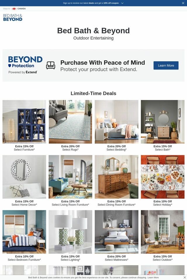 Catalogue Bed Bath and Beyond from 07/08/2024