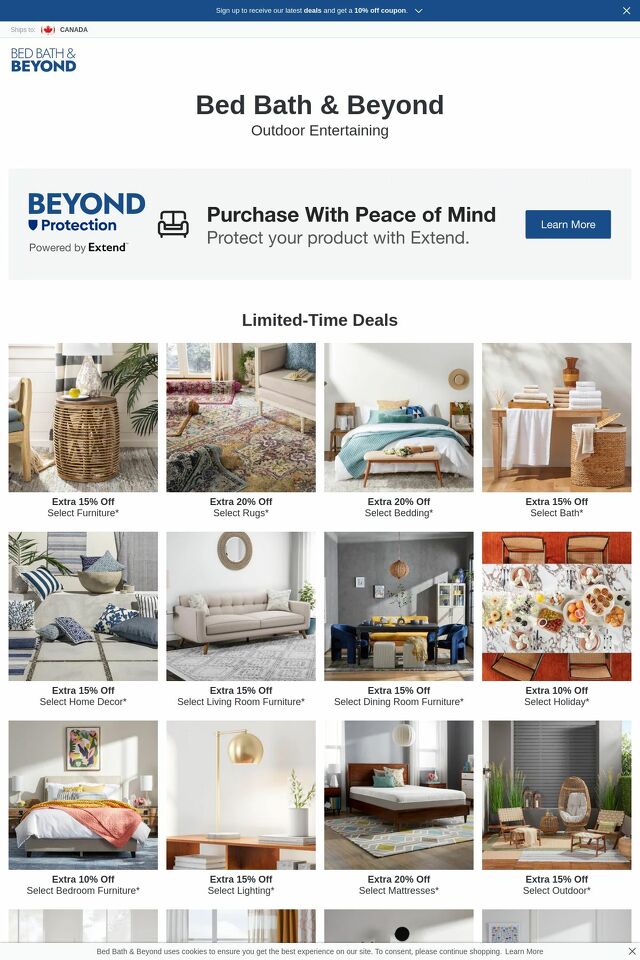 Catalogue Bed Bath and Beyond from 07/15/2024