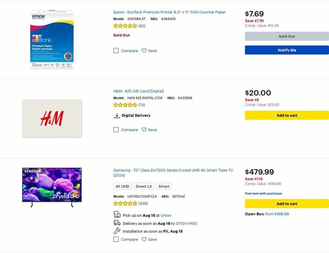 Catalogue Best Buy from 08/01/2025