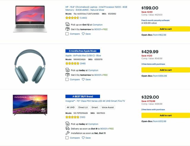 Catalogue Best Buy from 10/01/2025
