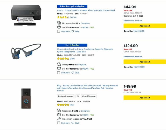Catalogue Best Buy from 10/01/2025