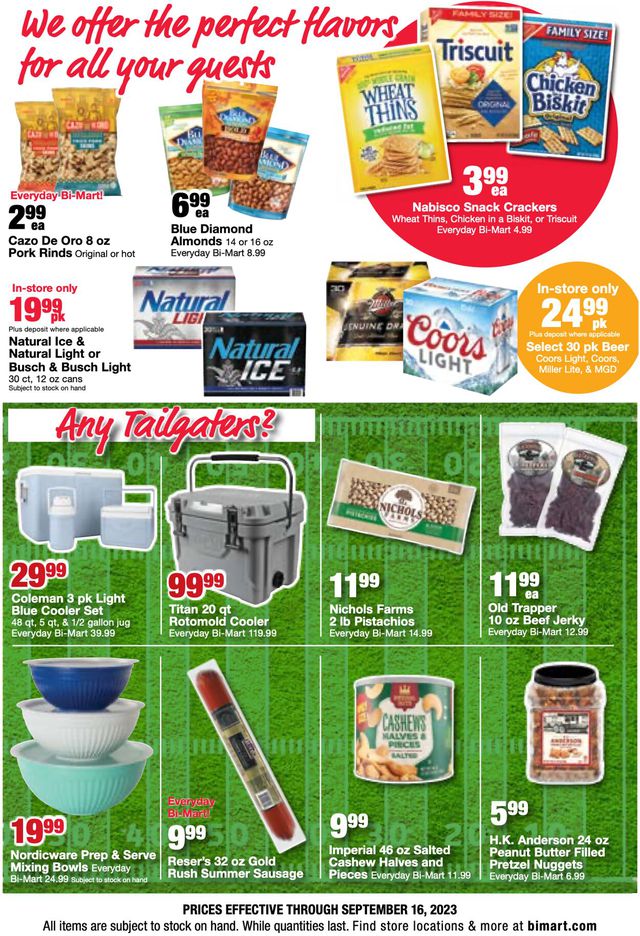 Catalogue Bi-Mart from 08/30/2023