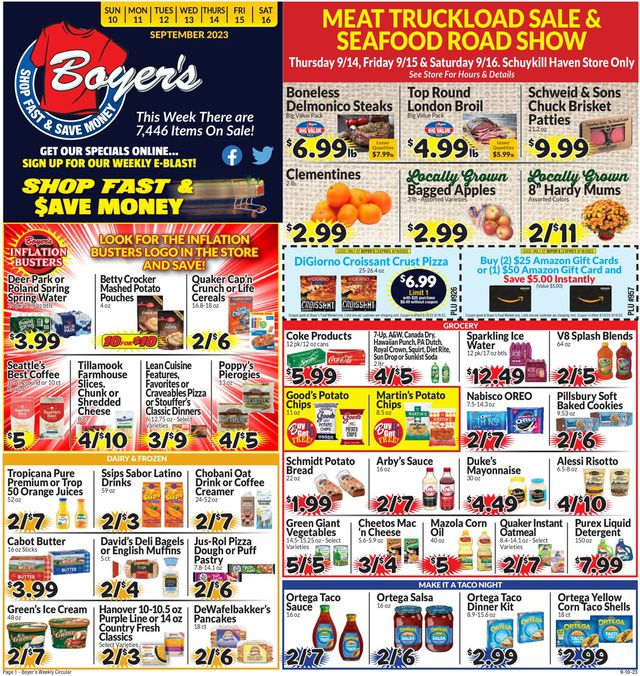 Catalogue Boyer's Food Markets from 09/10/2023