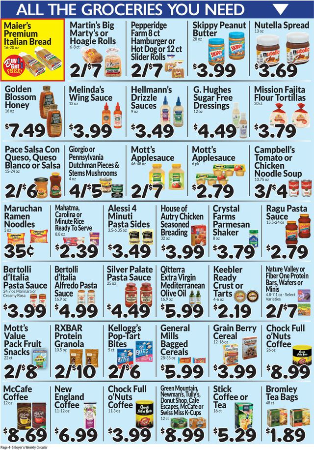 Catalogue Boyer's Food Markets from 09/10/2023