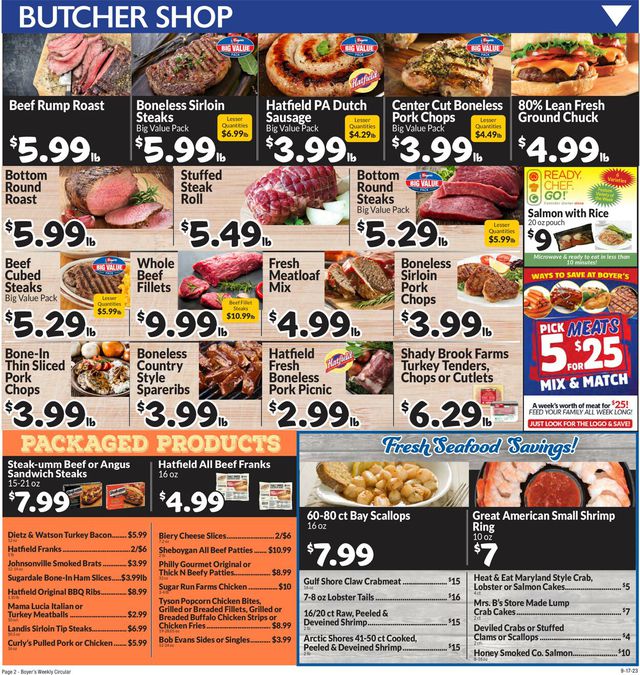 Catalogue Boyer's Food Markets from 09/17/2023