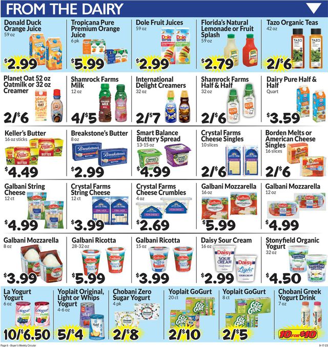 Catalogue Boyer's Food Markets from 09/17/2023