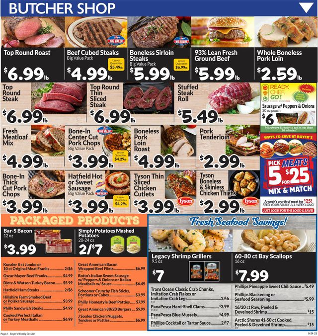 Catalogue Boyer's Food Markets from 09/24/2023