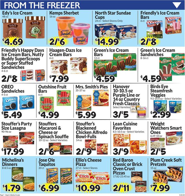 Catalogue Boyer's Food Markets from 09/24/2023