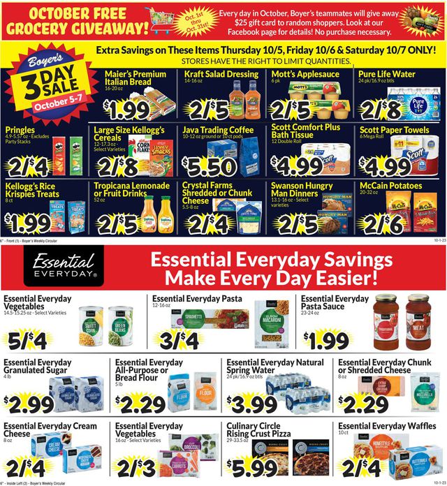 Catalogue Boyer's Food Markets from 10/01/2023