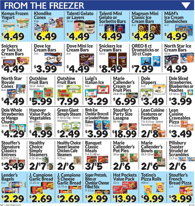 Catalogue Boyer's Food Markets from 10/01/2023