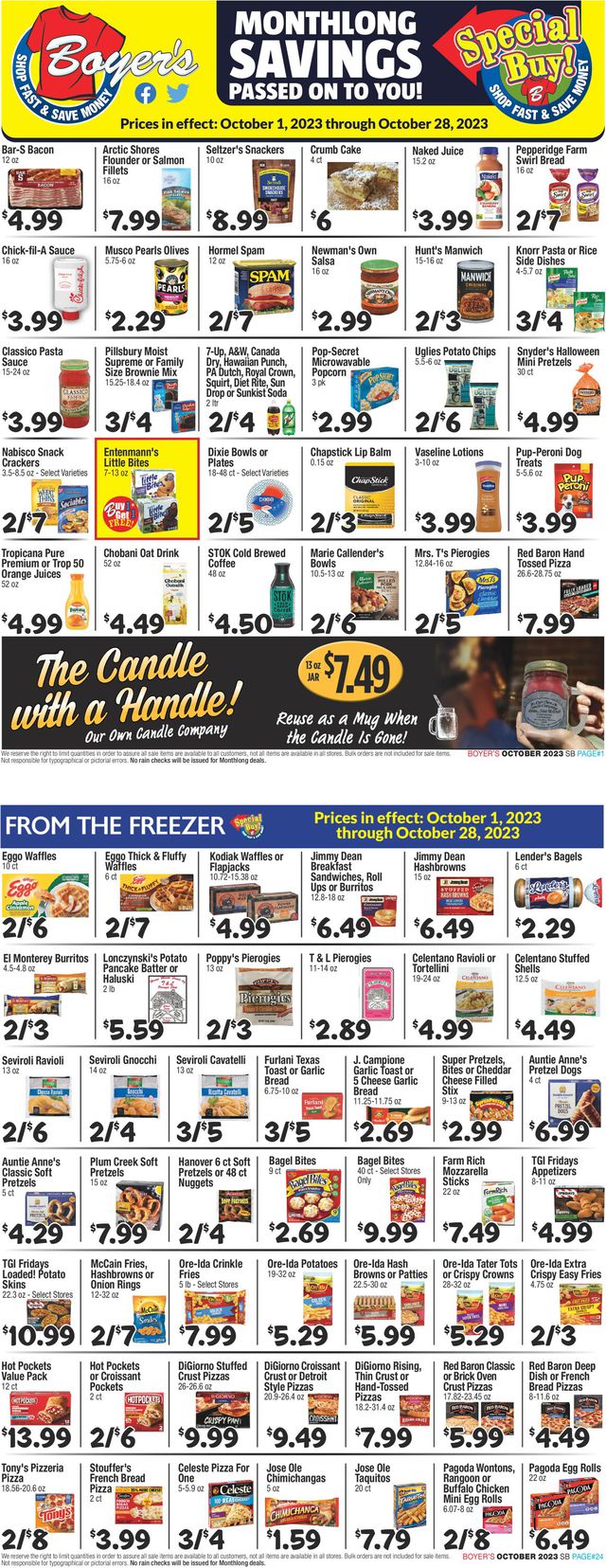 Catalogue Boyer's Food Markets from 10/01/2023