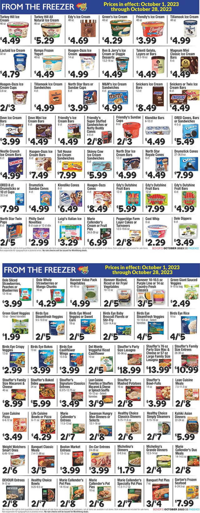 Catalogue Boyer's Food Markets from 10/01/2023