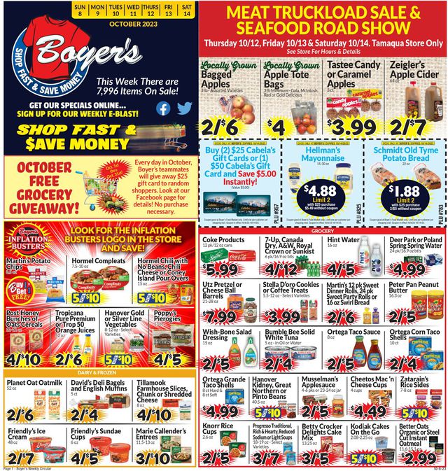 Catalogue Boyer's Food Markets from 10/08/2023
