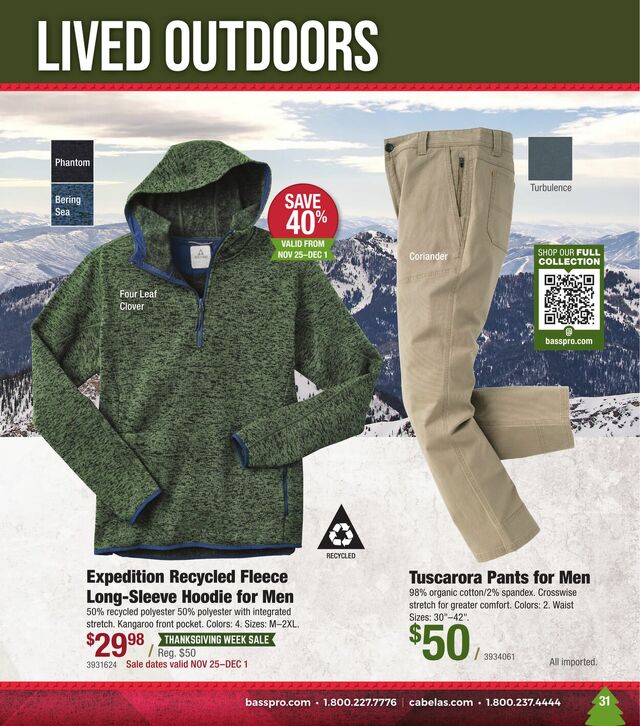 Catalogue Cabela's from 11/28/2024