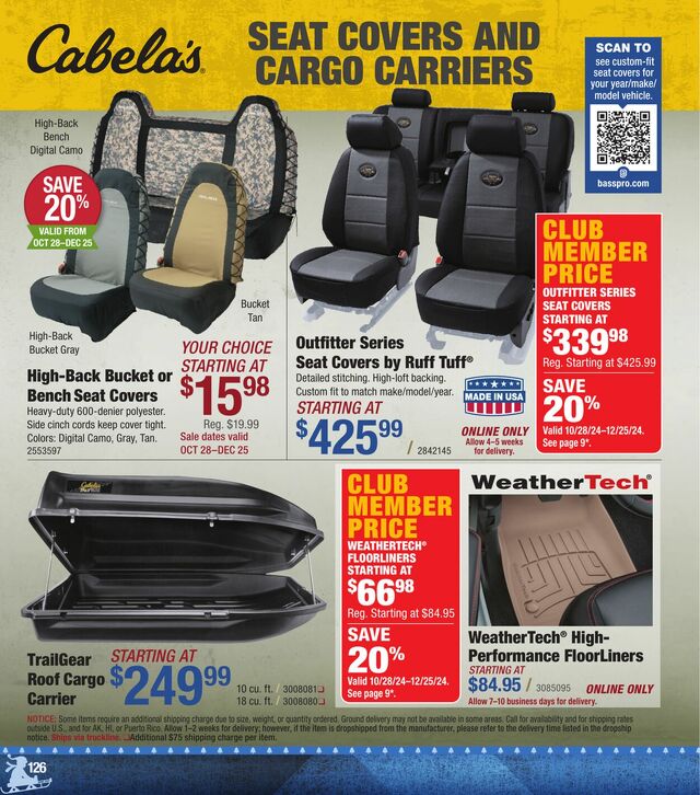 Catalogue Cabela's from 11/28/2024