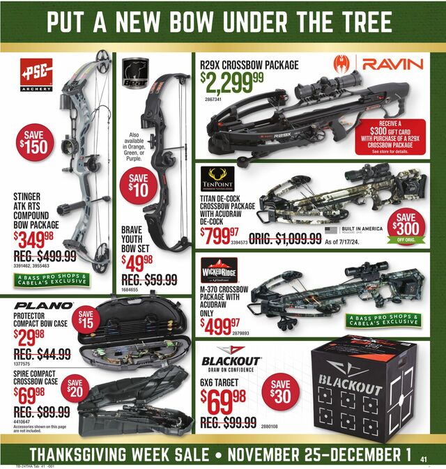 Catalogue Cabela's from 11/25/2024