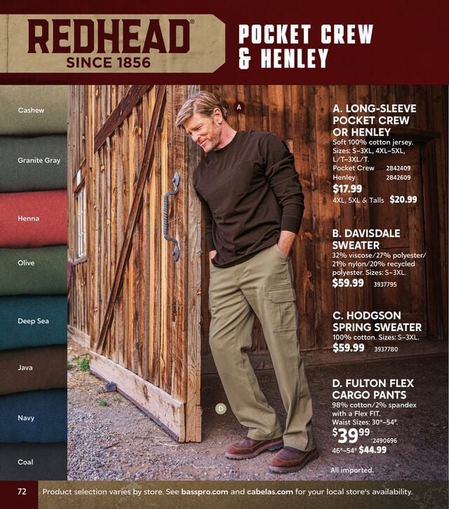 Catalogue Cabela's from 12/01/2024