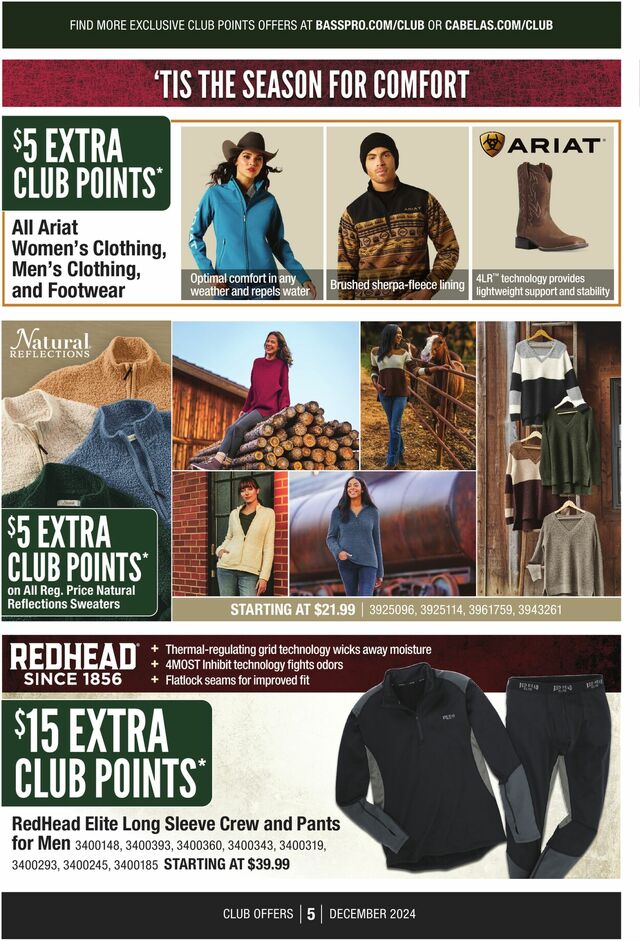 Catalogue Cabela's from 12/01/2024