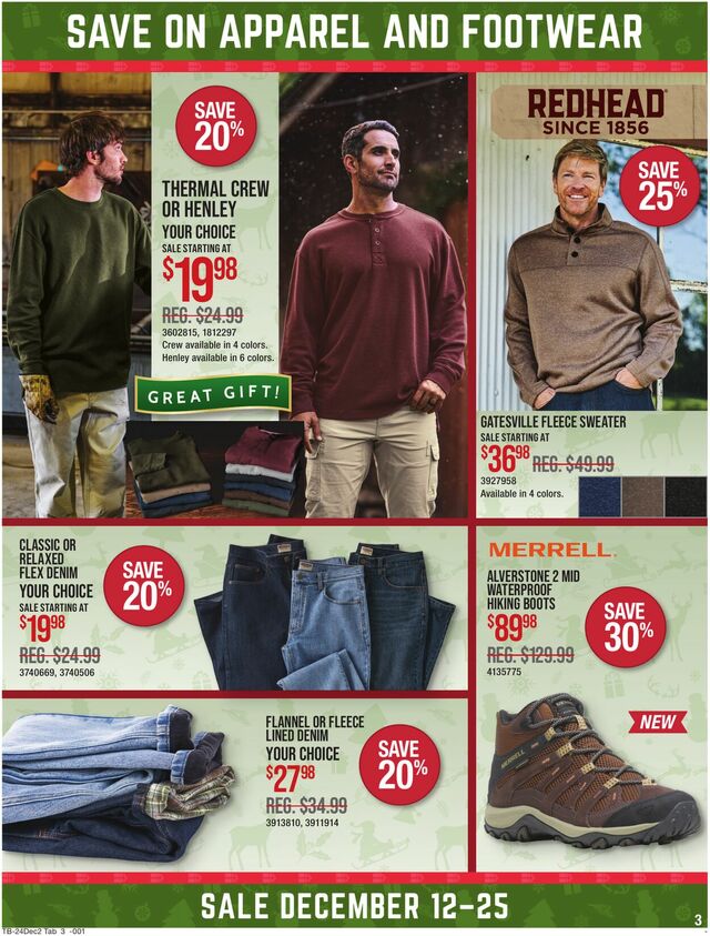 Catalogue Cabela's from 12/12/2024