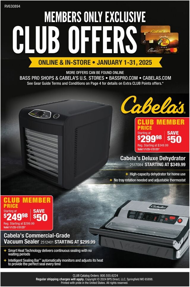 Catalogue Cabela's from 01/01/2025