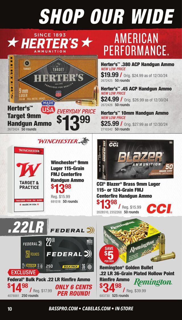 Catalogue Cabela's from 02/14/2025