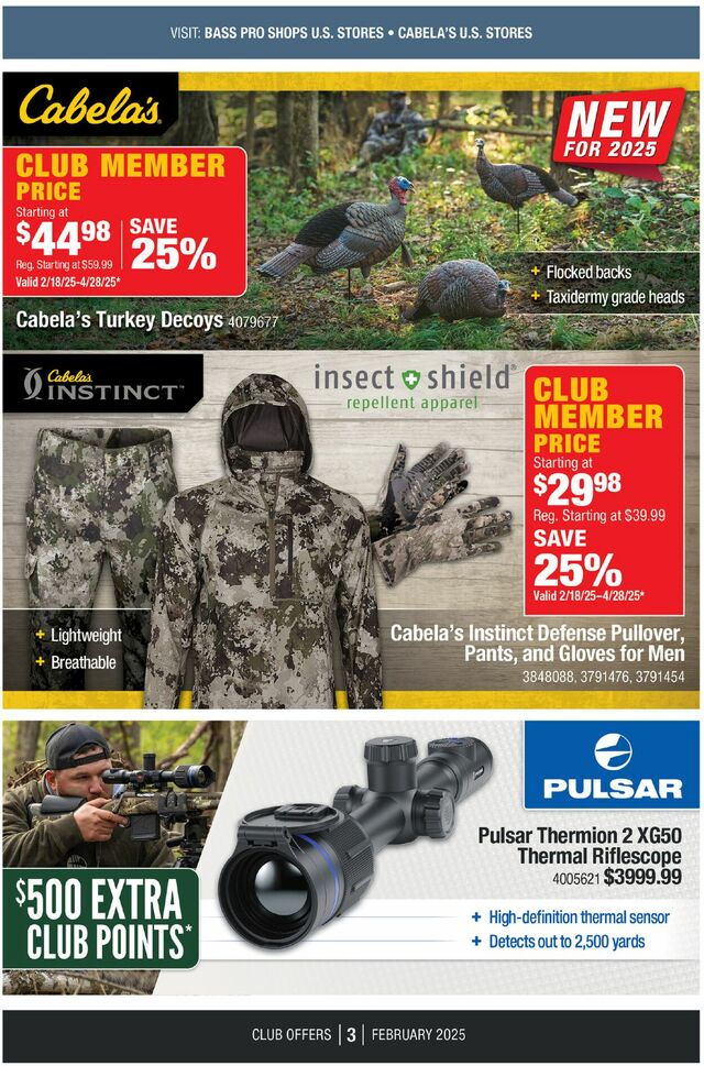 Catalogue Cabela's from 02/01/2025