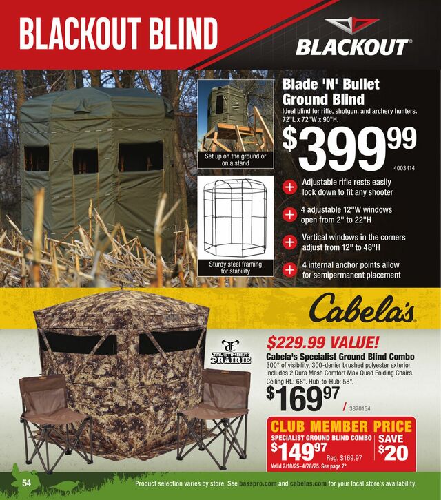 Catalogue Cabela's from 02/19/2025