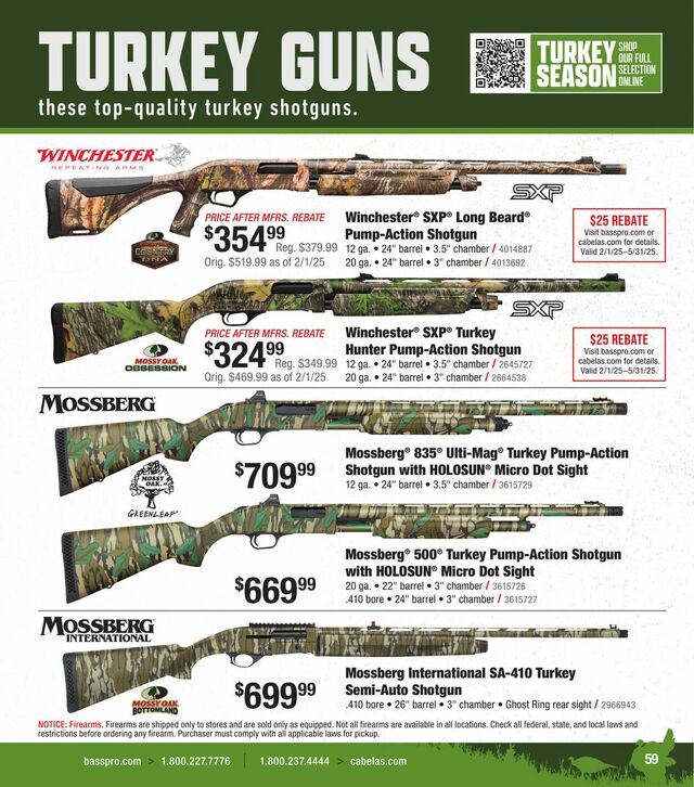 Catalogue Cabela's from 02/19/2025