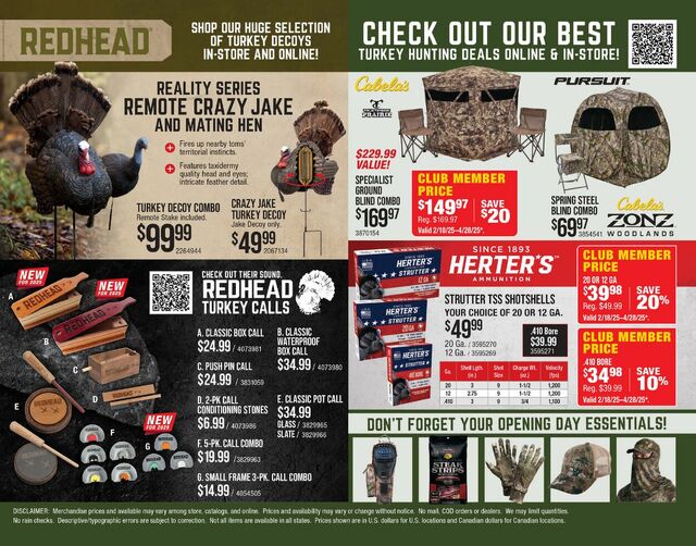 Catalogue Cabela's from 03/27/2025