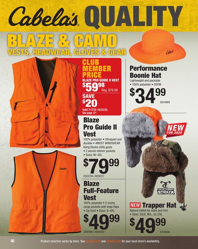 Catalogue Cabela's from 09/03/2025
