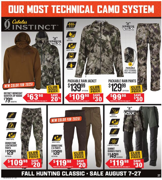Catalogue Cabela's from 08/07/2025